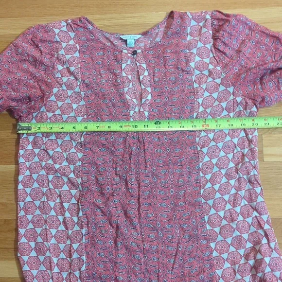 Lucky Brand Pink Patterned Blouse - Picture 4 of 10